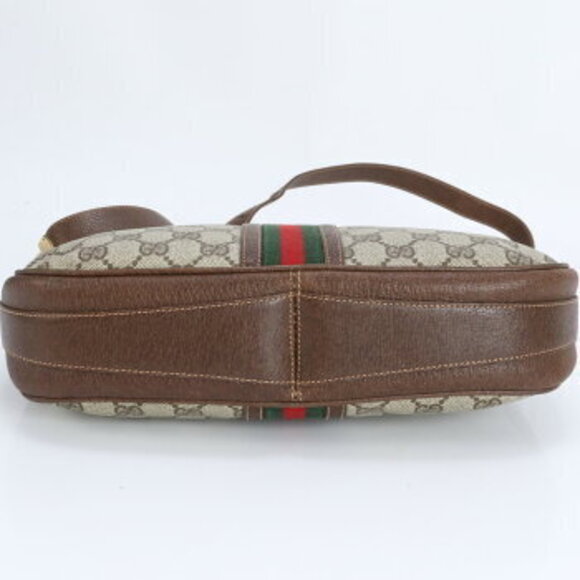 Gucci GG Supreme Sherry Leather Shoulder Bag Tote - Picture 4 of 9